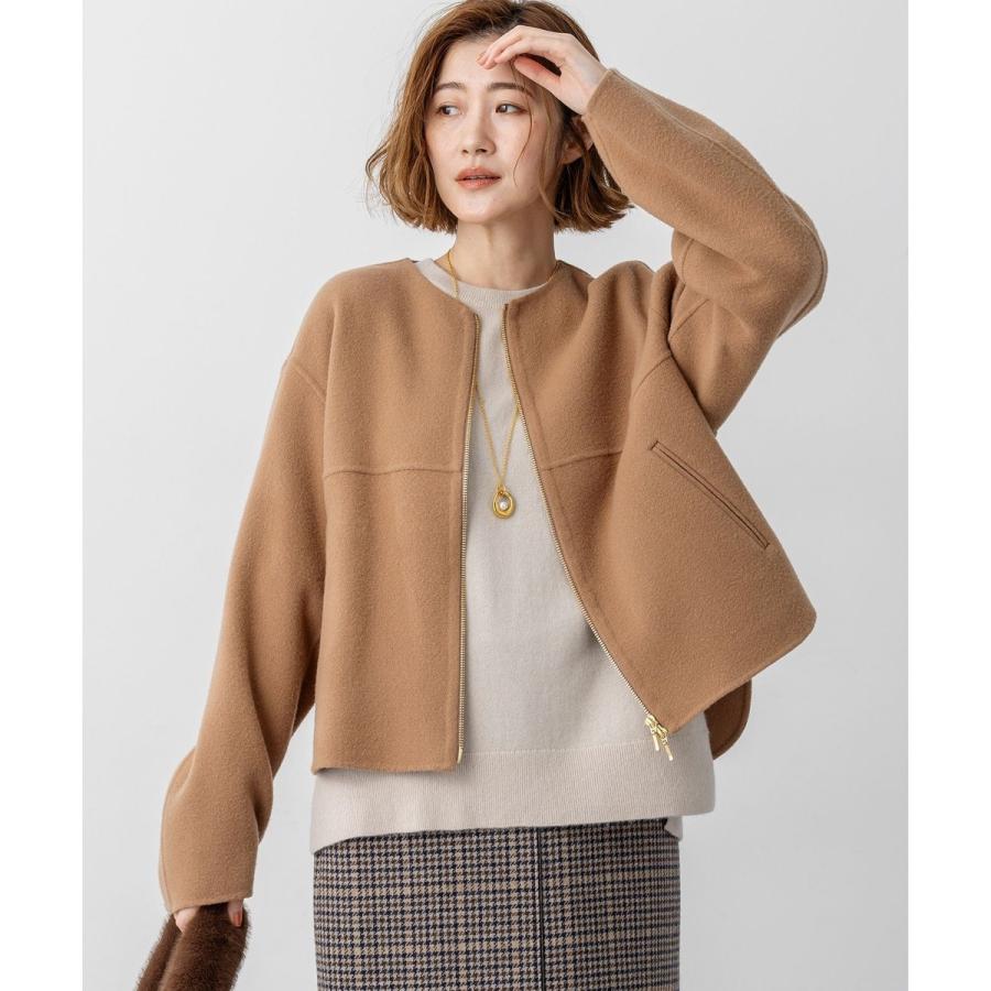 23区（ニジュウサンク） ウールライトリバー ノーカラー ショート