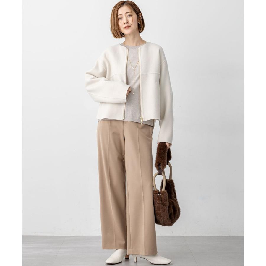 23区（ニジュウサンク） ウールライトリバー ノーカラー ショート