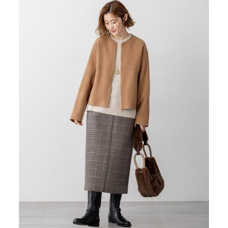 23区（ニジュウサンク） ウールライトリバー ノーカラー ショート