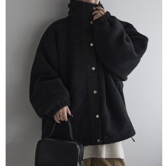 PREFERIR（プレフェリール） ボアスタンドブルゾン カラーコート