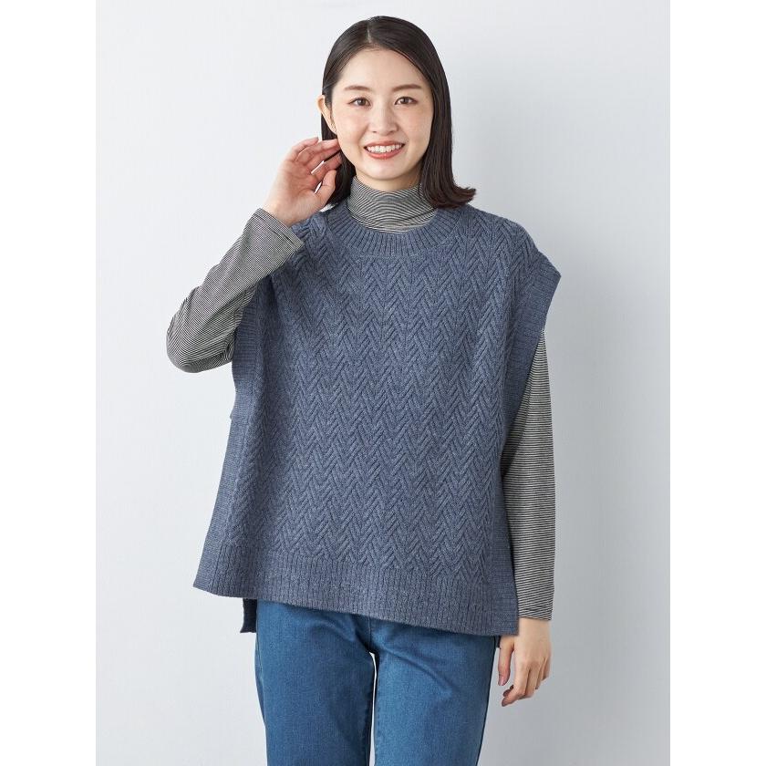 エレメント オブ シンプルライフ（element of SIMPLE LIFE）/パターンニットベスト element of SIMPLE LIFE（エレメントオブシンプルライフ） パターン