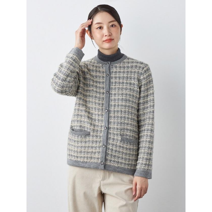 エレメント オブ シンプルライフ（element of SIMPLE LIFE）/ツィードニットカーディ element of SIMPLE LIFE（エレメントオブシンプルライフ） ツィード