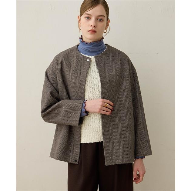 LE SOUK HOLIDAY（ルスークホリデー） ノーカラーショートコート