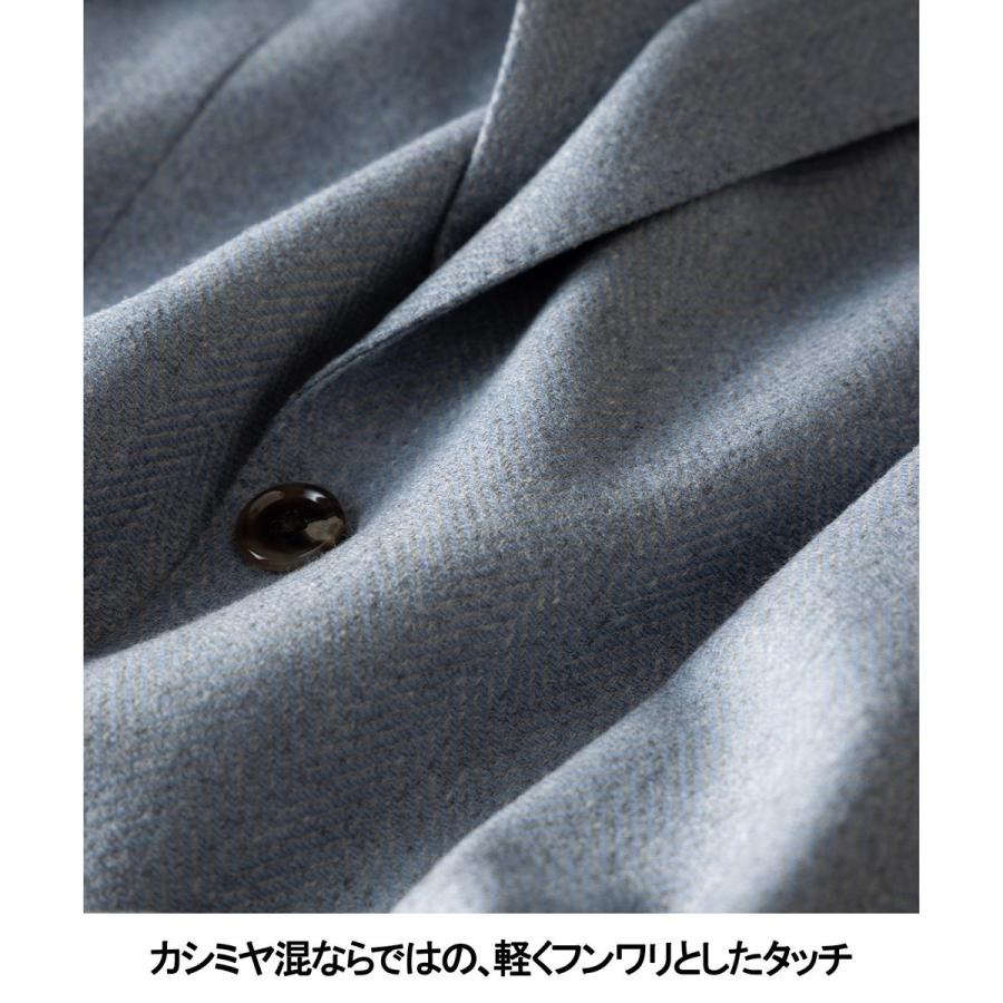 新色追加【一部ストレッチ】カシミヤブレンド 定番ツイードジャケット(25年モデル)の画像