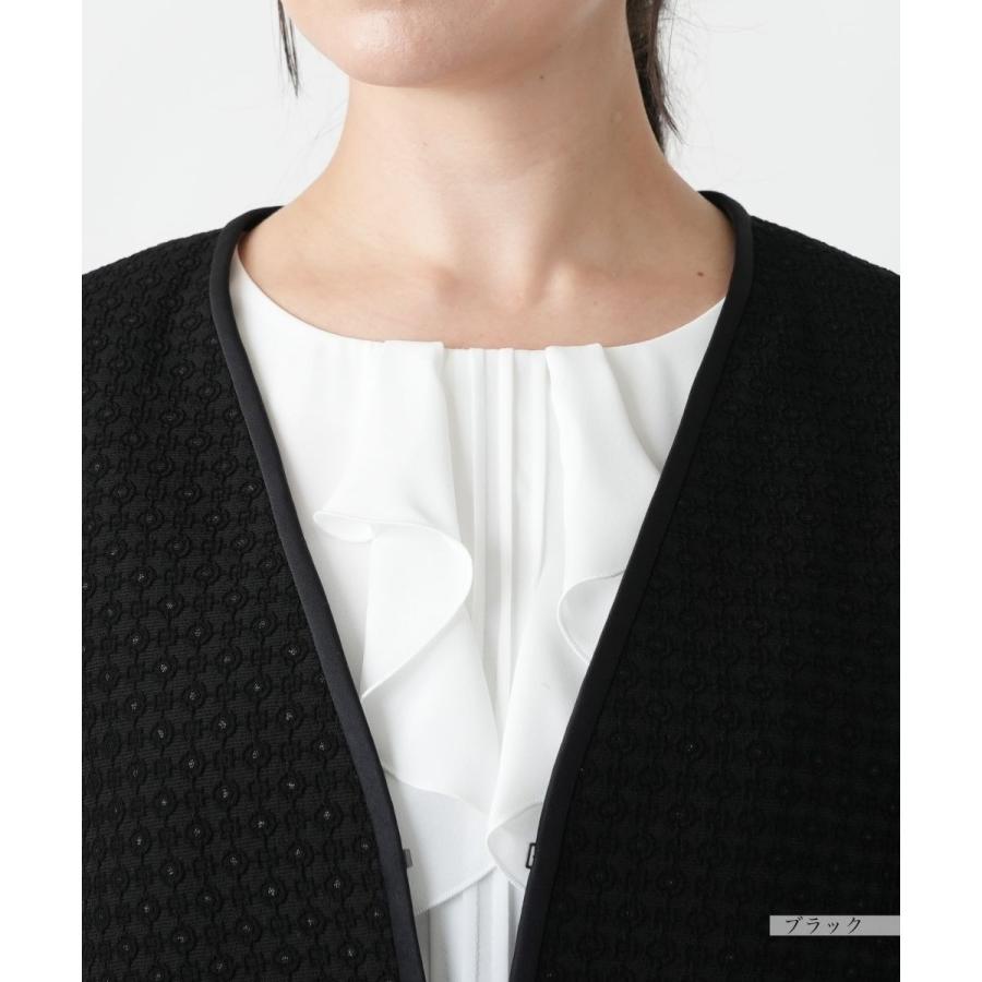 【店舗人気】ノーカラースーツ【セレモニー】