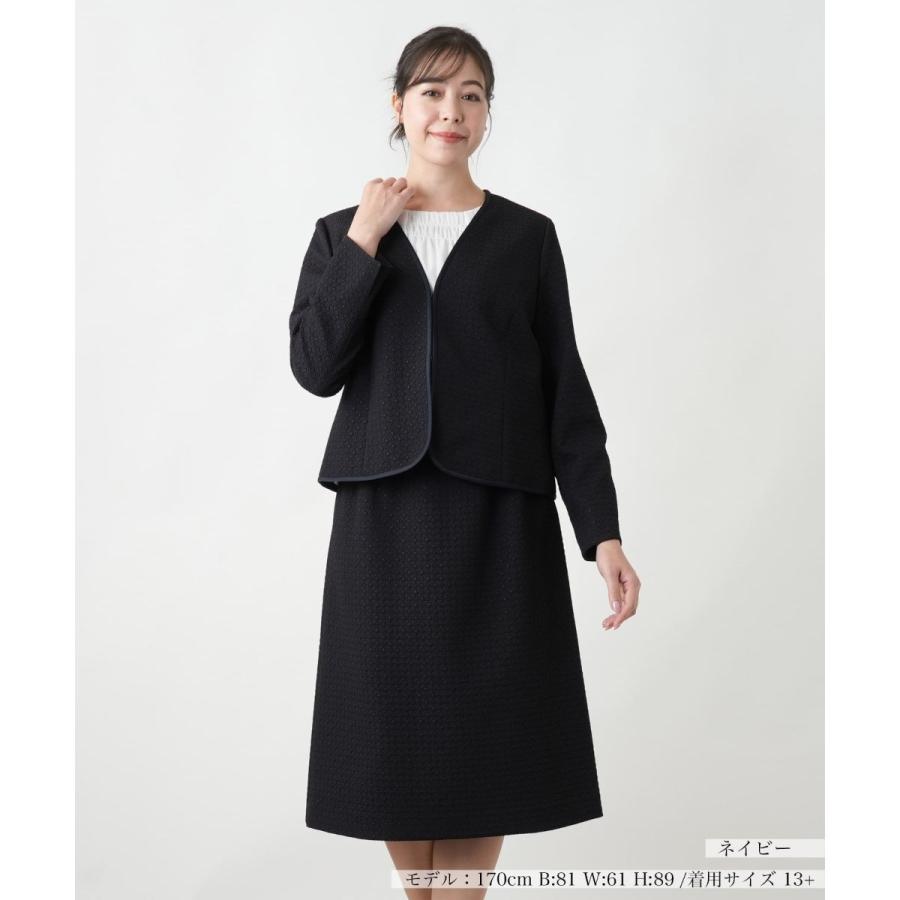 【店舗人気】ノーカラースーツ【セレモニー】