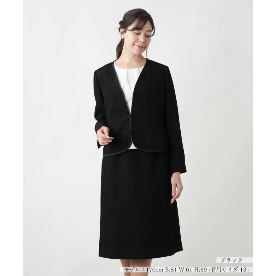 【店舗人気】ノーカラースーツ【セレモニー】