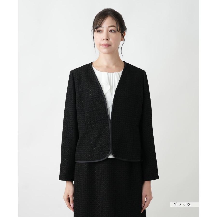 【店舗人気】ノーカラースーツ【セレモニー】