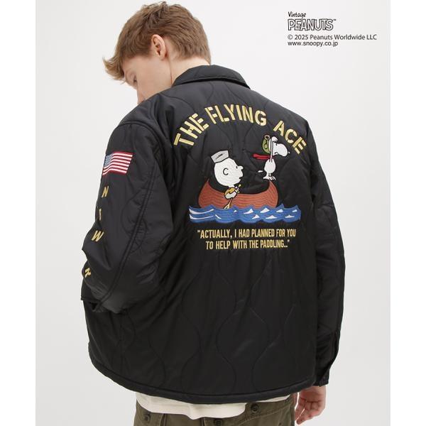 AVIREX（アヴィレックス） 《AVIREX × PEANUTS》QUILTING JACKET