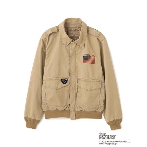 《AVIREX × PEANUTS》COTTON A-2 ”FLYING ACE”の画像