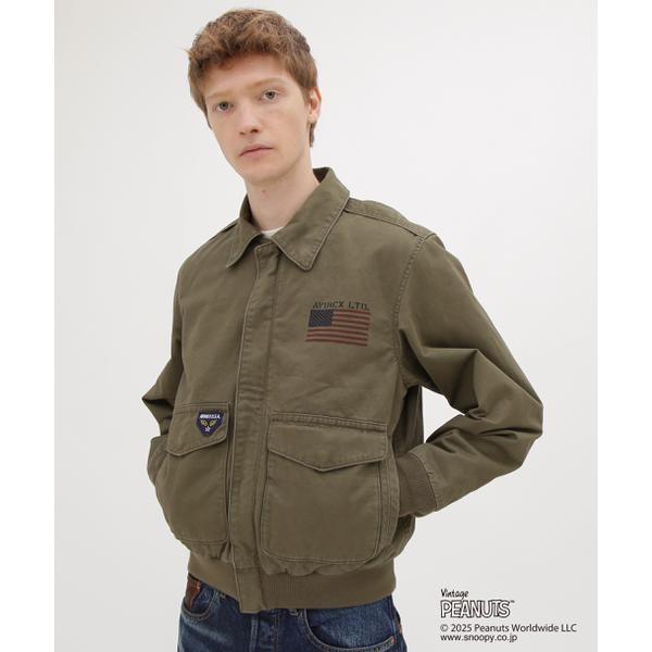 《AVIREX × PEANUTS》COTTON A-2 ”FLYING ACE”の画像