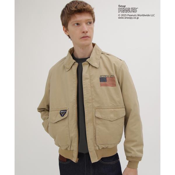 《AVIREX × PEANUTS》COTTON A-2 ”FLYING ACE”の画像