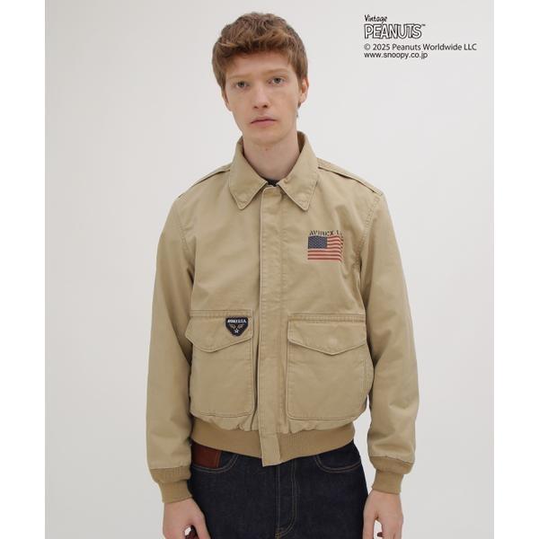 《AVIREX × PEANUTS》COTTON A-2 ”FLYING ACE”の画像
