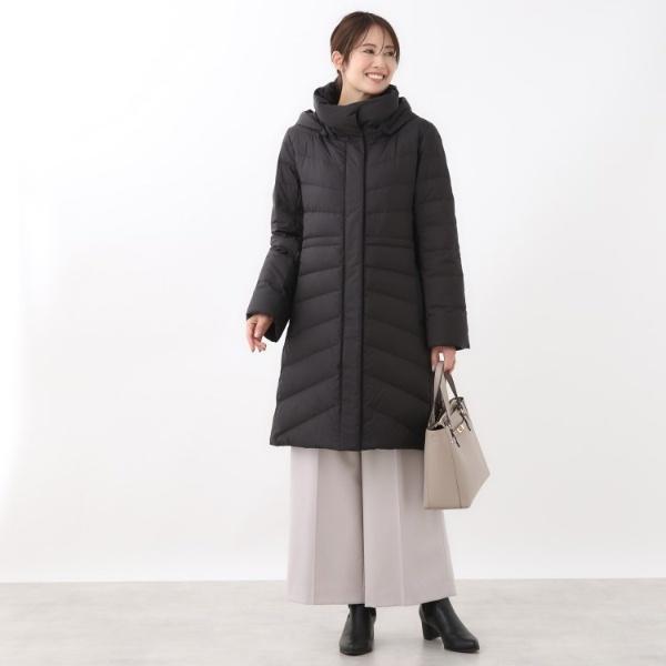 【定番人気／ウエスト調整可】フーデッドロングダウンコート_14