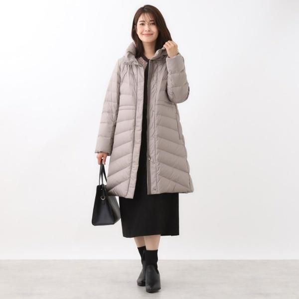 【定番人気／ウエスト調整可】フーデッドロングダウンコート_18