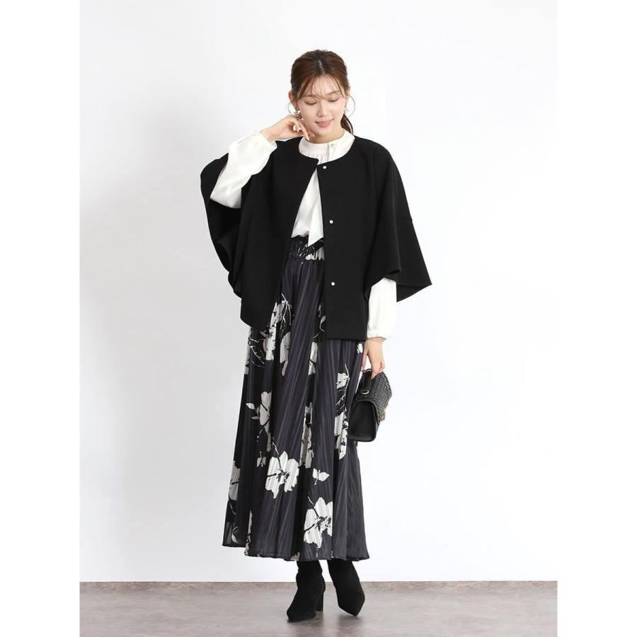 フェンネル FENNEL ラッフルスリーブ アウター コート フレアスリーブ FENNEL（フェンネル） ラッフルスリーブウールライクアウター : マルイ