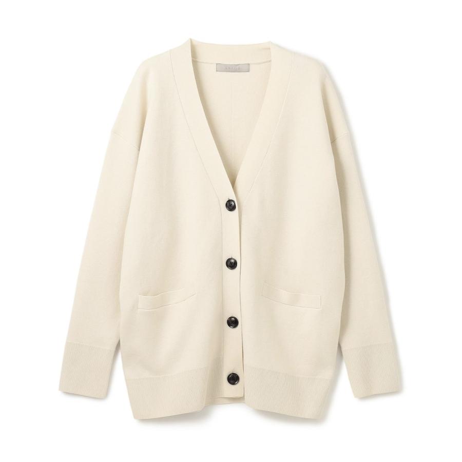 野呂佳代さん着用】コットンカシミヤニット Vネックカーディガン