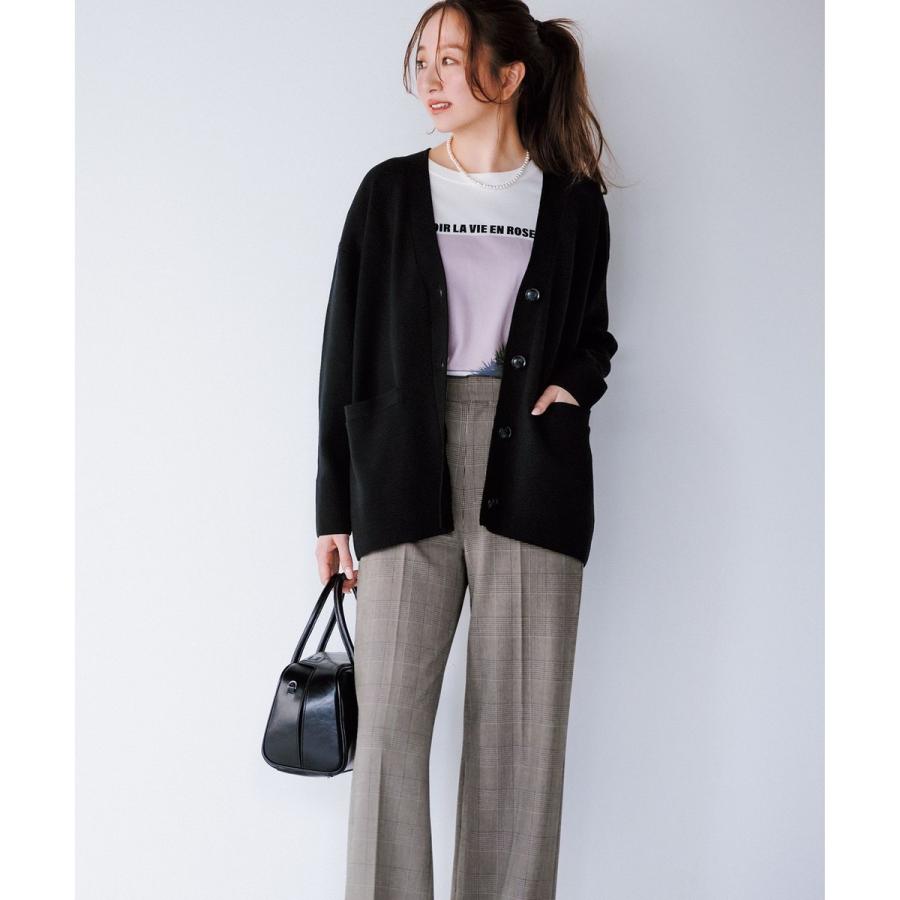 野呂佳代さん着用】コットンカシミヤニット Vネックカーディガン