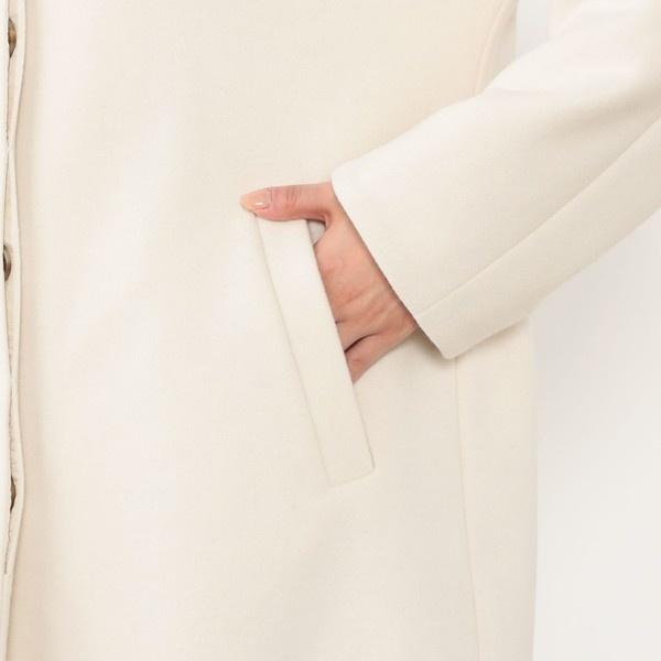 NICOLE white（ニコルホワイト） 【WALDO】スタンドカラーコクーン