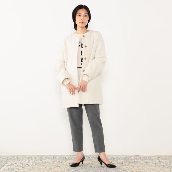 NICOLE white（ニコルホワイト） 【WALDO】スタンドカラーコクーン