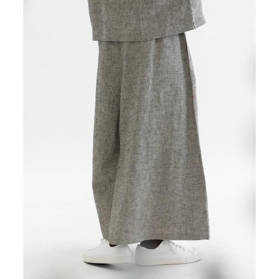 nop de nod（ノップドゥノッド） リネンビエラ起毛フレアーマキシ