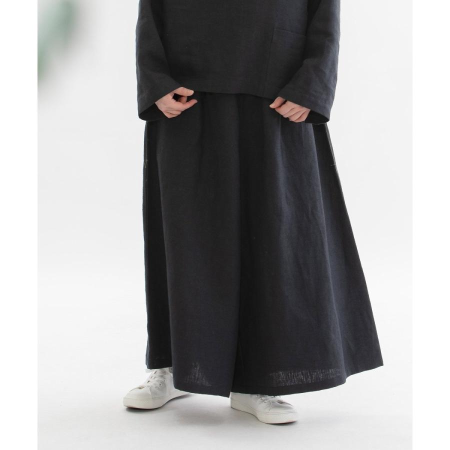 ノップドゥノッド（nop de nod）/リネンビエラ起毛フレアーマキシパンツ nop de nod（ノップドゥノッド） リネンビエラ起毛フレアーマキシ