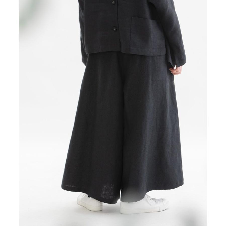 nop de nod（ノップドゥノッド） リネンビエラ起毛フレアーマキシ