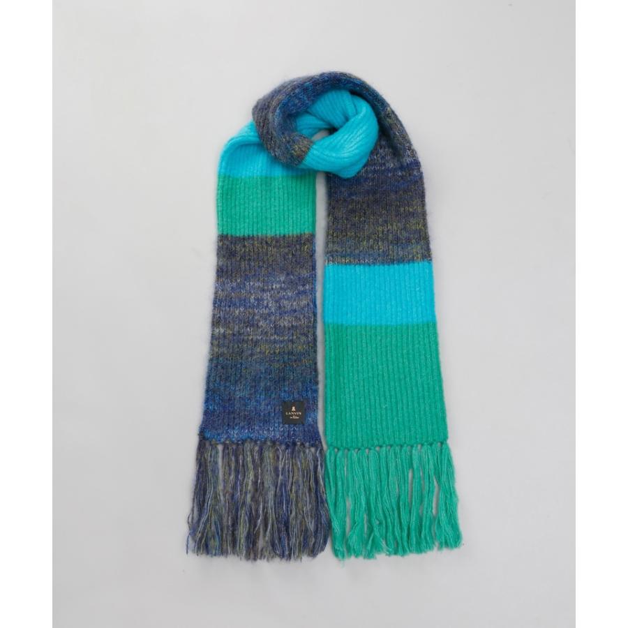 ランバン オン ブルー（LANVIN en Bleu）/【 LANVIN en Bleu （ランバン オン ブルー）】モコモコオンブレーマフラー(WASH) LANVIN en Bleu 【 （ランバン オン ブルー）】モコモコオンブレー