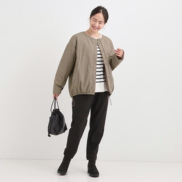 洗濯機可撥水リバーシブル】 ノーカラー中綿ブルゾン : マルイ(丸井