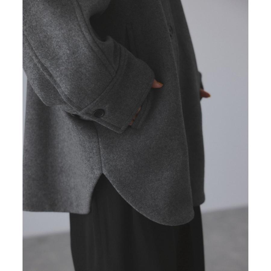 ADAM ET ROPE'（アダムエロペ） Super140'sメルトンシャツコート