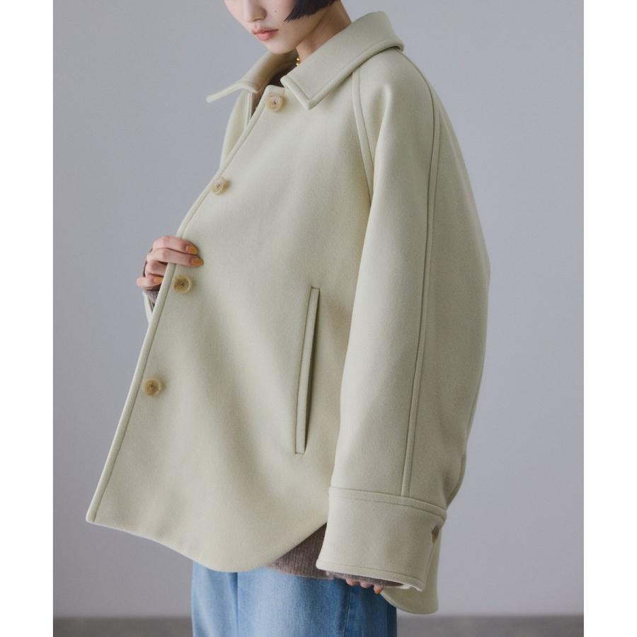 ADAM ET ROPE'（アダムエロペ） Super140'sメルトンシャツコート