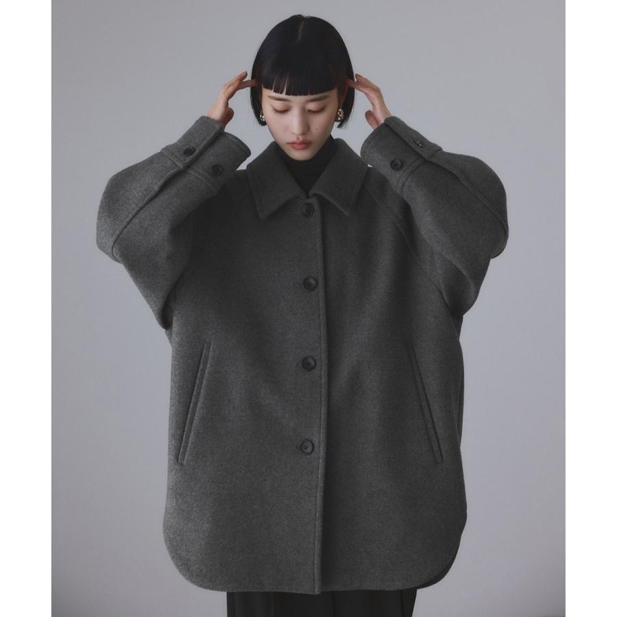 ADAM ET ROPE'（アダムエロペ） Super140'sメルトンシャツコート