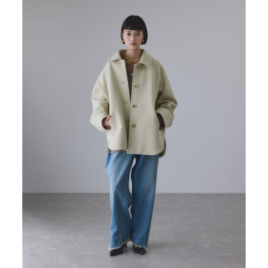 ADAM ET ROPE'（アダムエロペ） Super140'sメルトンシャツコート