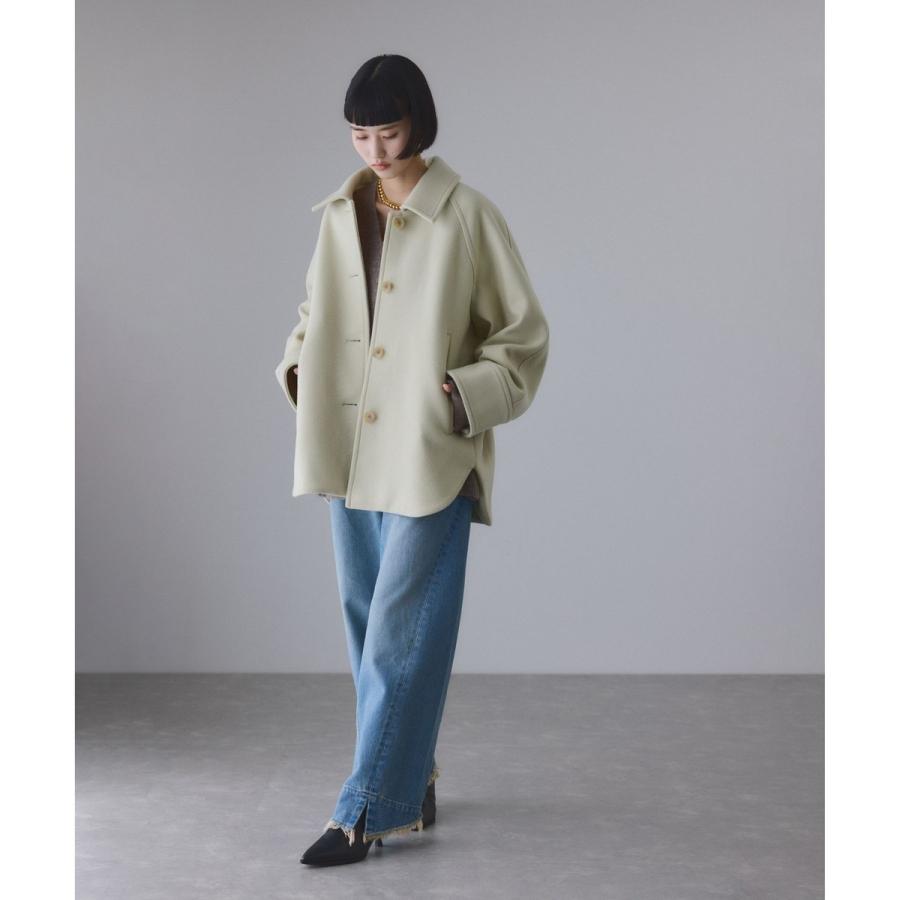 ADAM ET ROPE'（アダムエロペ） Super140'sメルトンシャツコート