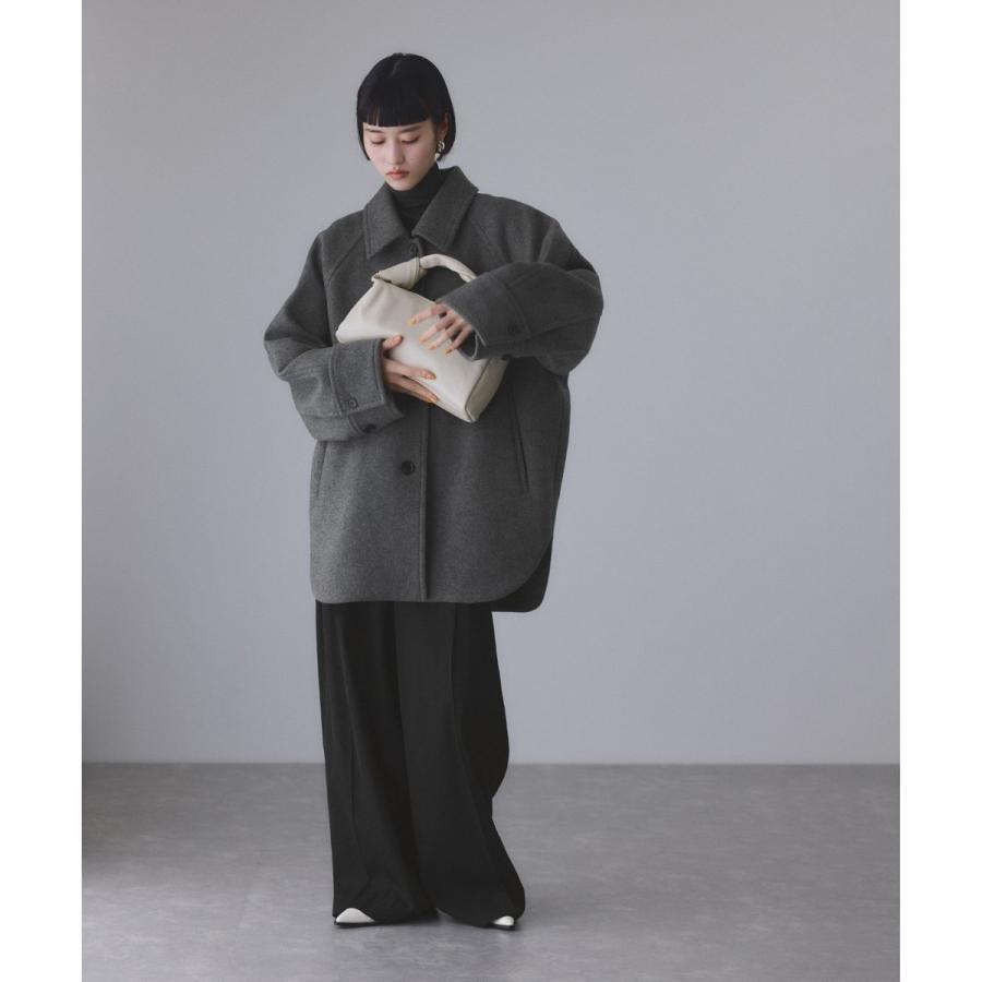 ADAM ET ROPE'（アダムエロペ） Super140'sメルトンシャツコート