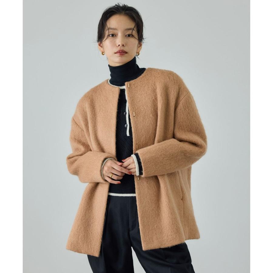 ロペ（ROPE’）/ウールモヘヤノーカラーミドル丈コート ROPE'（ロペ） ウールモヘヤノーカラーミドル丈コート : マルイ(丸井