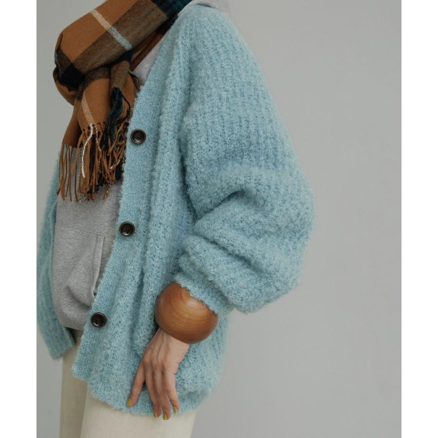 ADAM ET ROPE'（アダムエロペ） モヘヤウールニットカーディガン