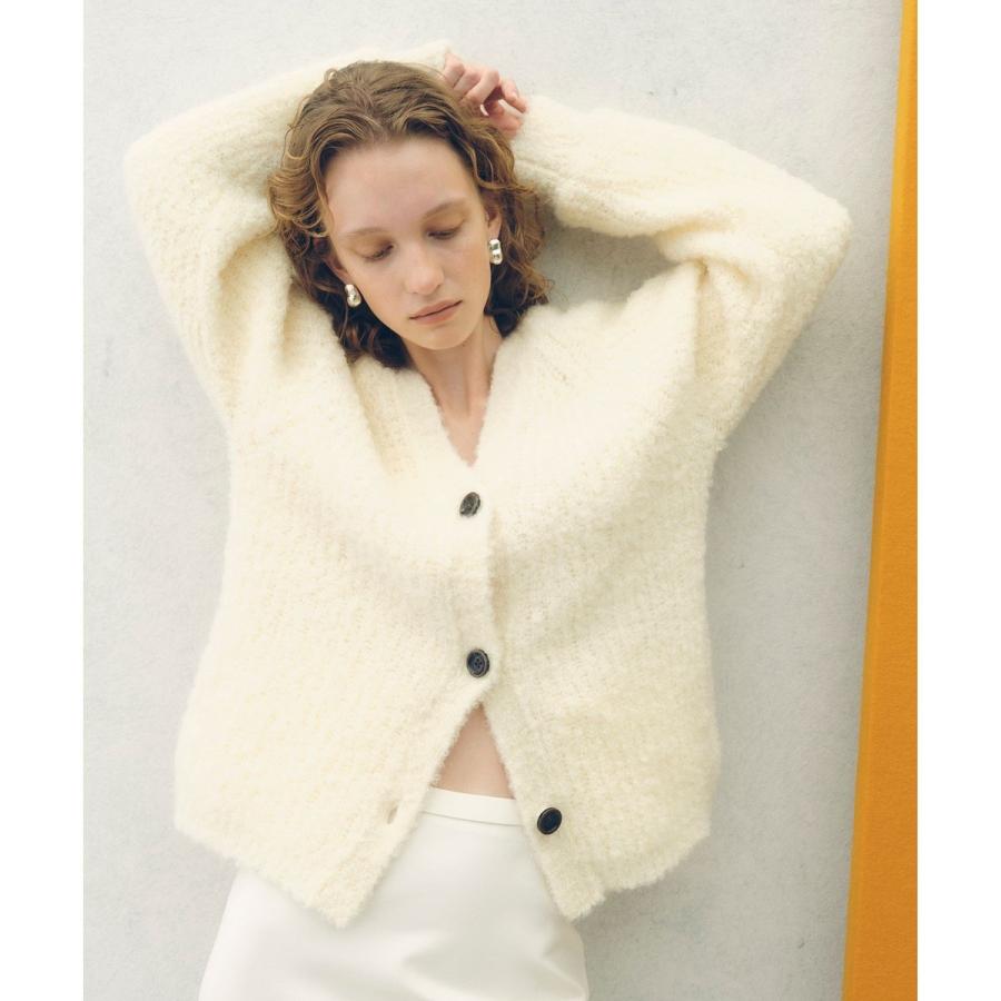 ADAM ET ROPE'（アダムエロペ） モヘヤウールニットカーディガン