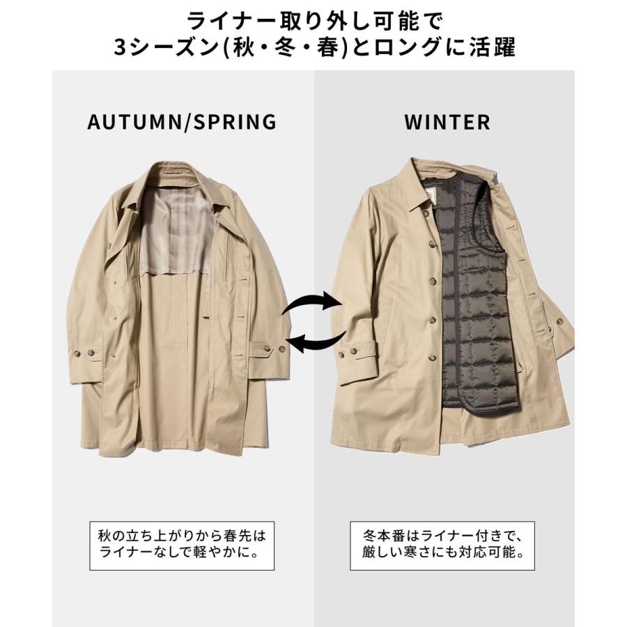 3シーズン対応【定番】コンパクトスピンギャバジン ステンカラーコート_25年モデルの画像
