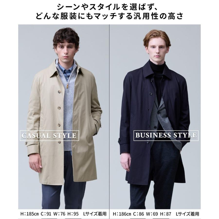3シーズン対応【定番】コンパクトスピンギャバジン ステンカラーコート_25年モデルの画像