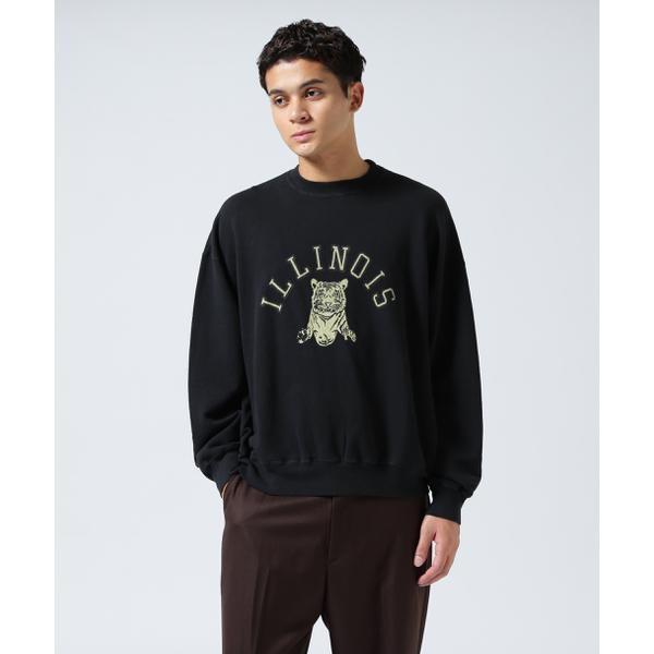 ビーセカンド（B’2nd）/REMI RELIEF ／ ロングウォッシュ加工 別注3飛び裏毛クルースウェット(ILLINOIS) B'2nd（ビーセカンド） REMI RELIEF ／ ロングウォッシュ加工 別注3