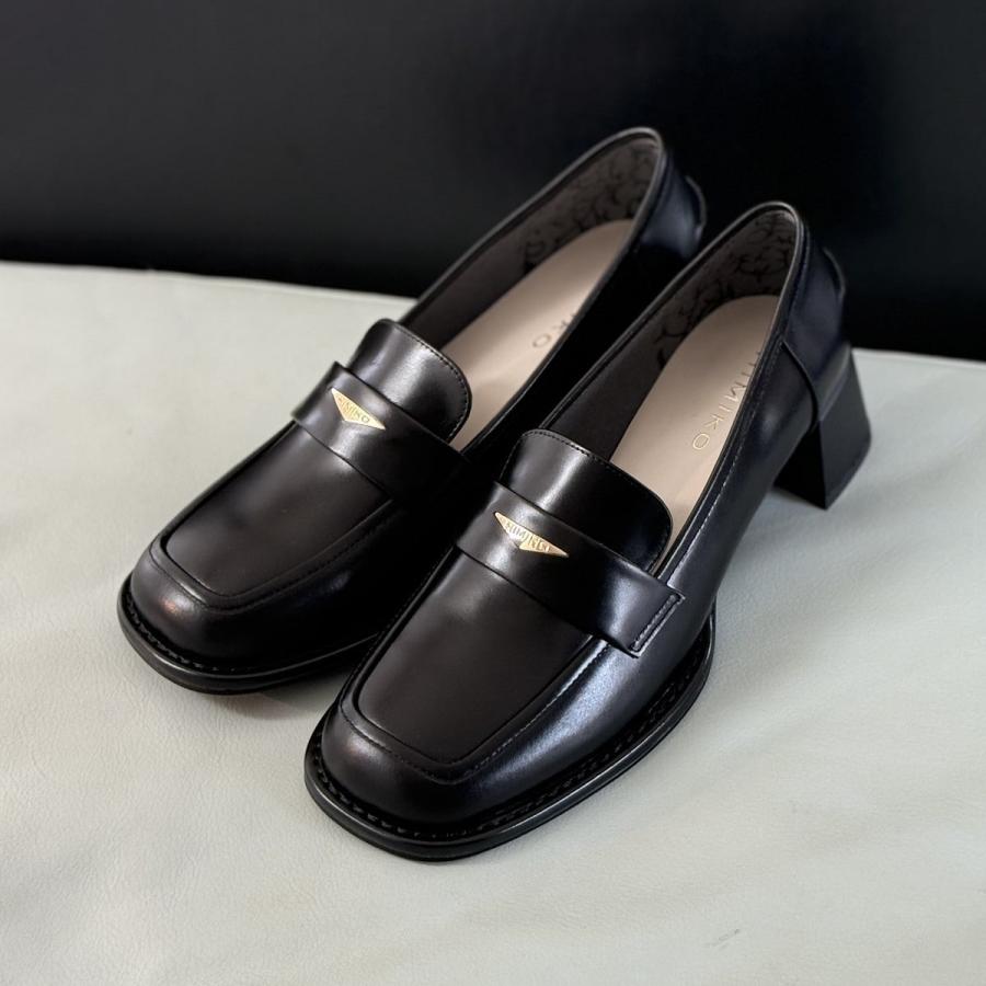 HIMIKO（HIMIKO）/適度なヒールが嬉しい【卑弥呼25AW】メタルポイントヒールローファー/651333 HIMIKO 適度なヒールが嬉しい【卑弥呼25AW】メタルポイントヒール