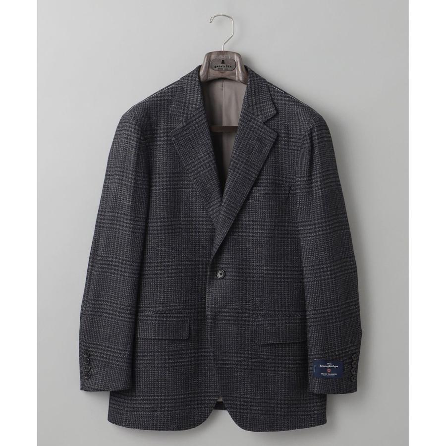 【Ermenegild Zegna/ゼニア】トロフェオ カシミヤ ジャケット_グレーチェックの画像