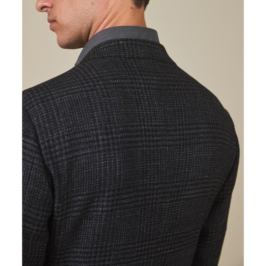 【Ermenegild Zegna/ゼニア】トロフェオ カシミヤ ジャケット_グレーチェックの画像