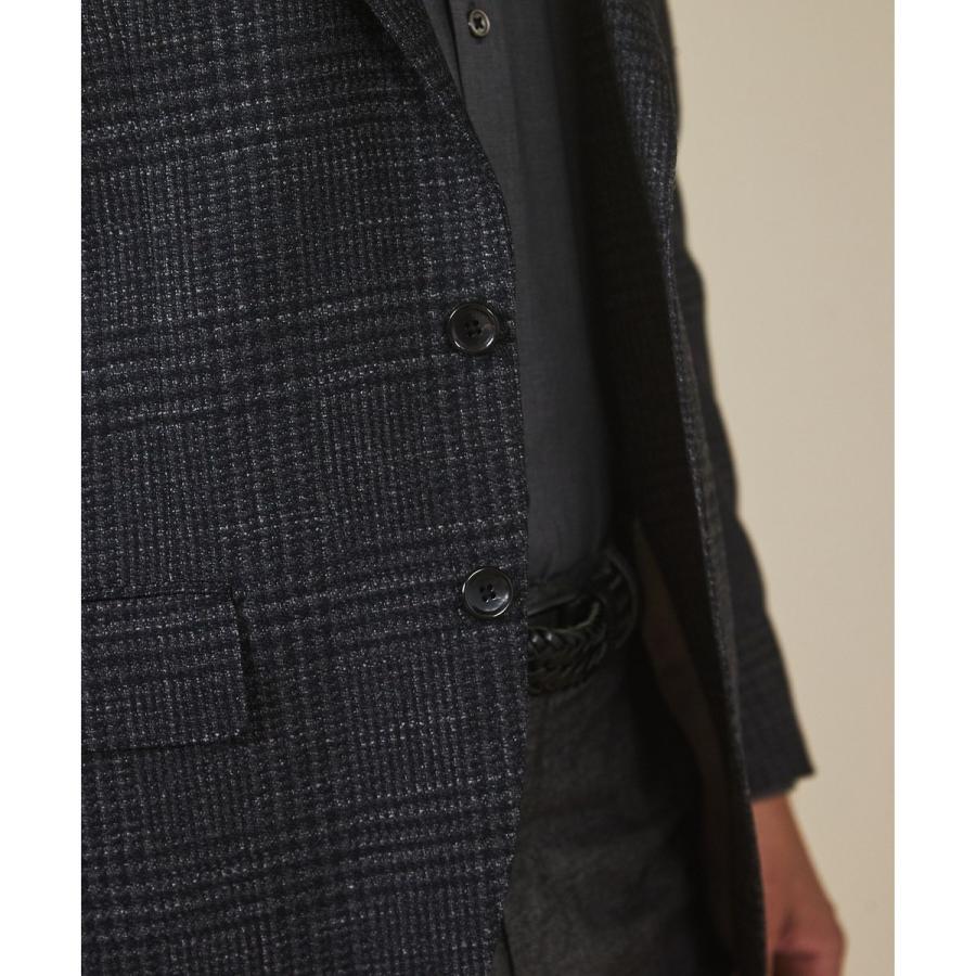 【Ermenegild Zegna/ゼニア】トロフェオ カシミヤ ジャケット_グレーチェックの画像