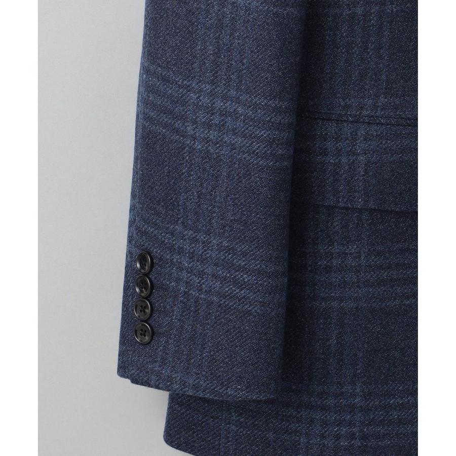 【Ermenegild Zegna/ゼニア】トロフェオ カシミヤ ジャケット_ネイビーチェックの画像