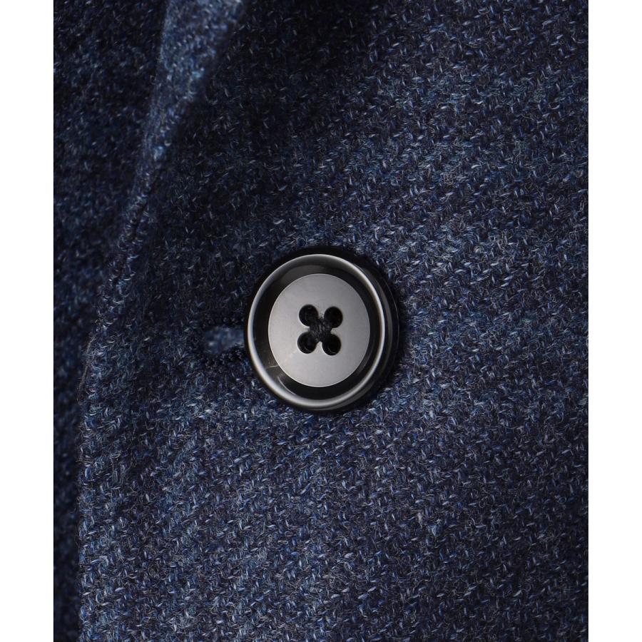 【Ermenegild Zegna/ゼニア】トロフェオ カシミヤ ジャケット_ネイビーチェックの画像