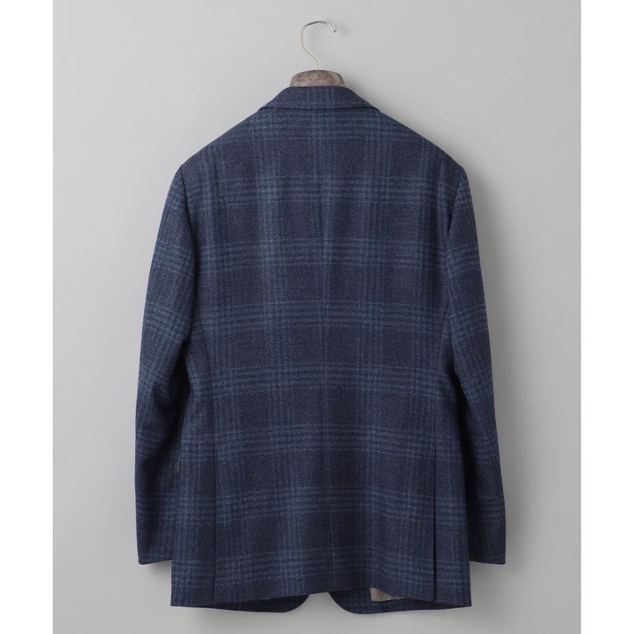 【Ermenegild Zegna/ゼニア】トロフェオ カシミヤ ジャケット_ネイビーチェックの画像