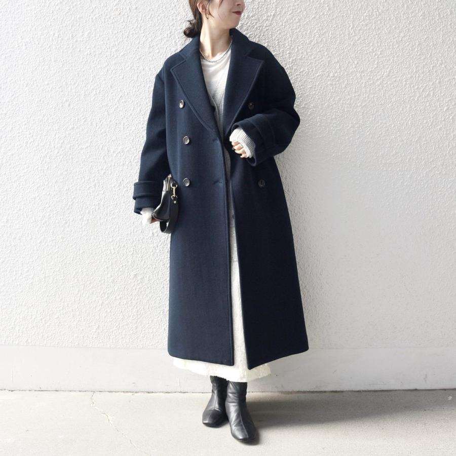 SHIPS any 【WEB限定】SHIPS any: PURE WOOL ロング テーラード コート