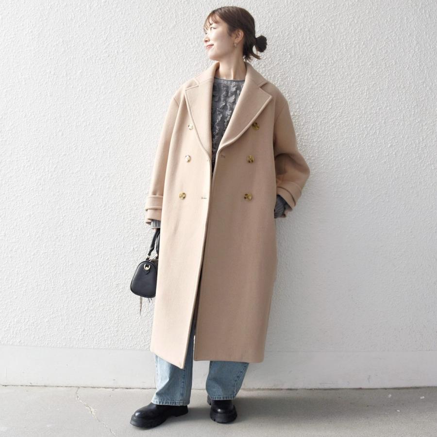 SHIPS any 【WEB限定】SHIPS any: PURE WOOL ロング テーラード コート